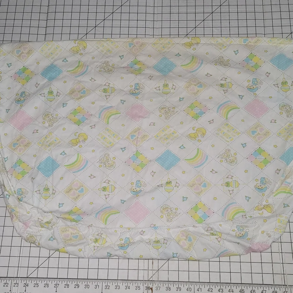 Vintage‎ Teddy Beddy Bear Crib Sheet - Preloved